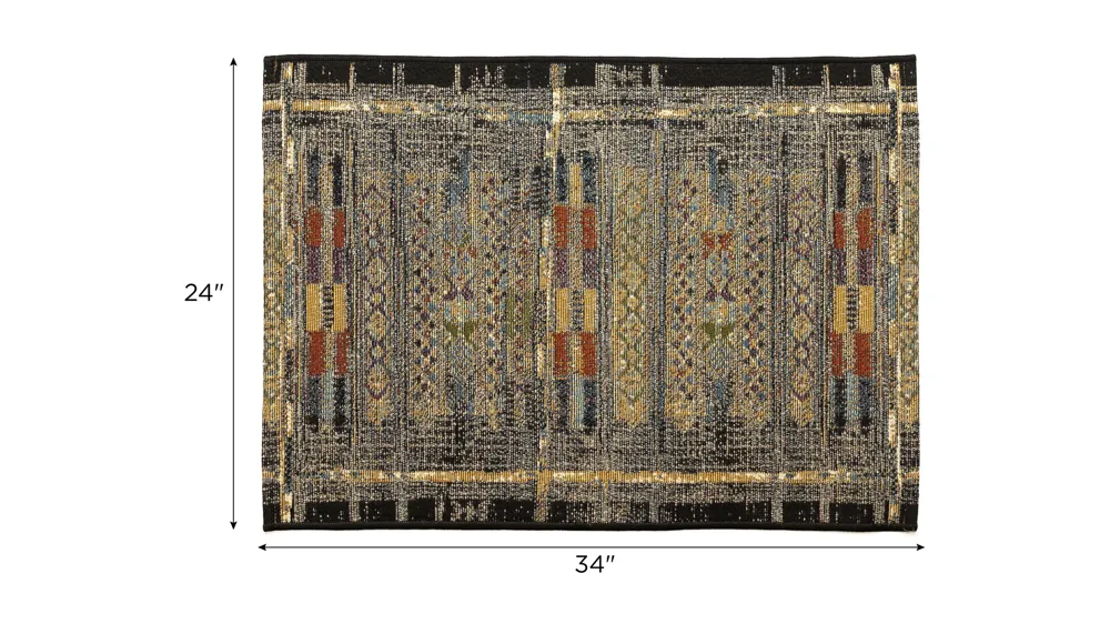 Esencia Tribal Stripe Indoor/Outdoor Mat Dimensions