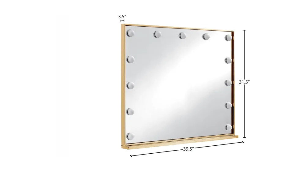Hollywood Gold Mirror Dimensions