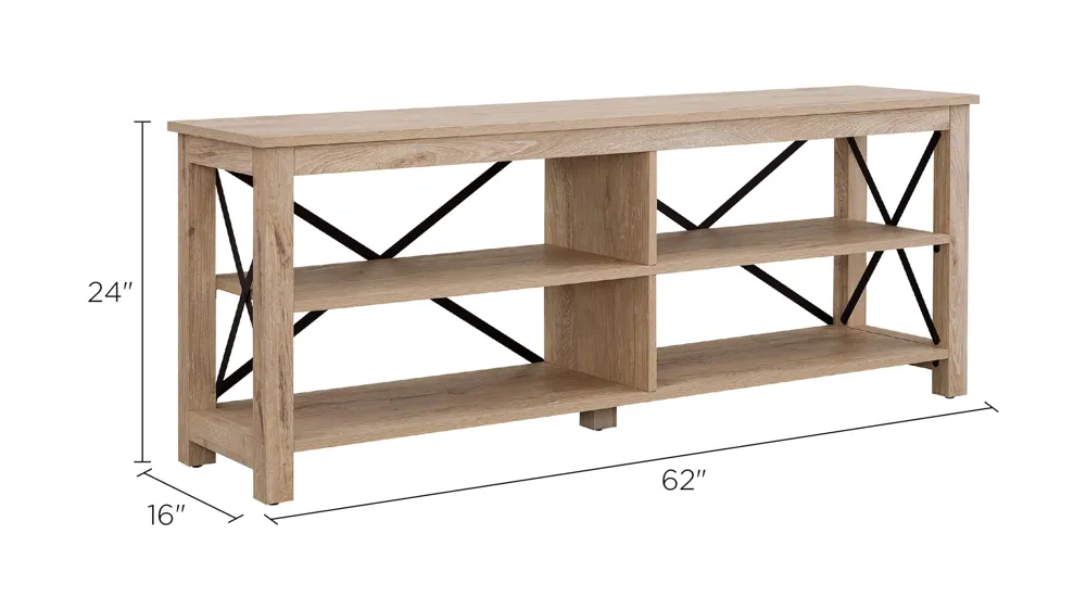 Curlew 62" TV Stand Dimensions