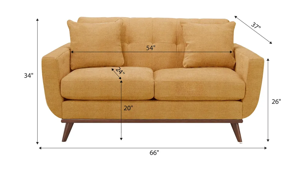 Milo Loveseat Dimensions