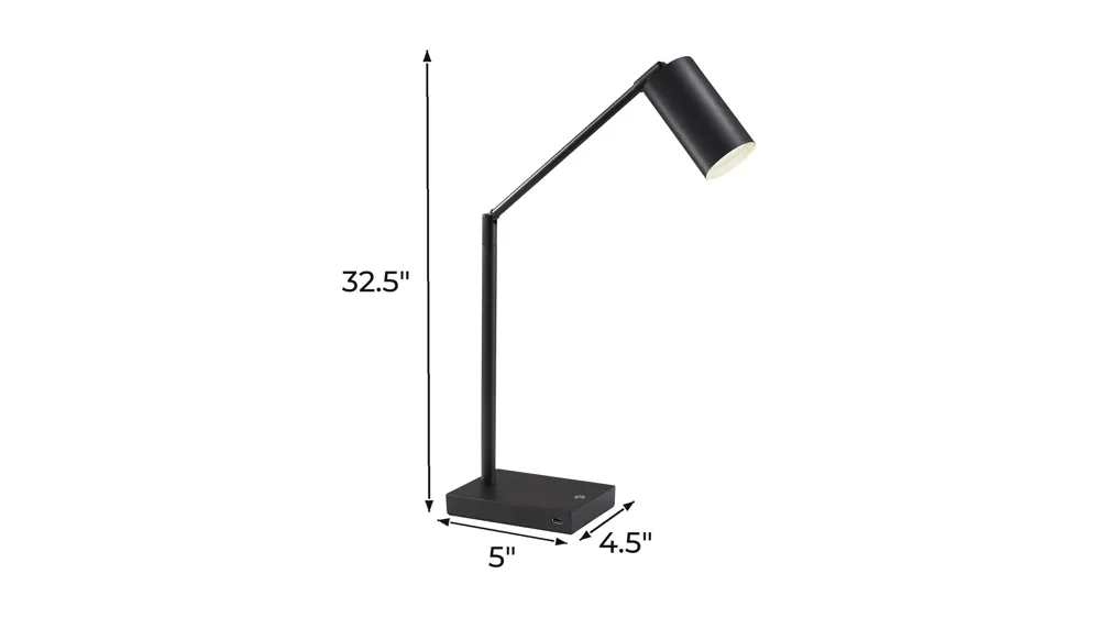 Colby LED Desk Lamp Dimensions