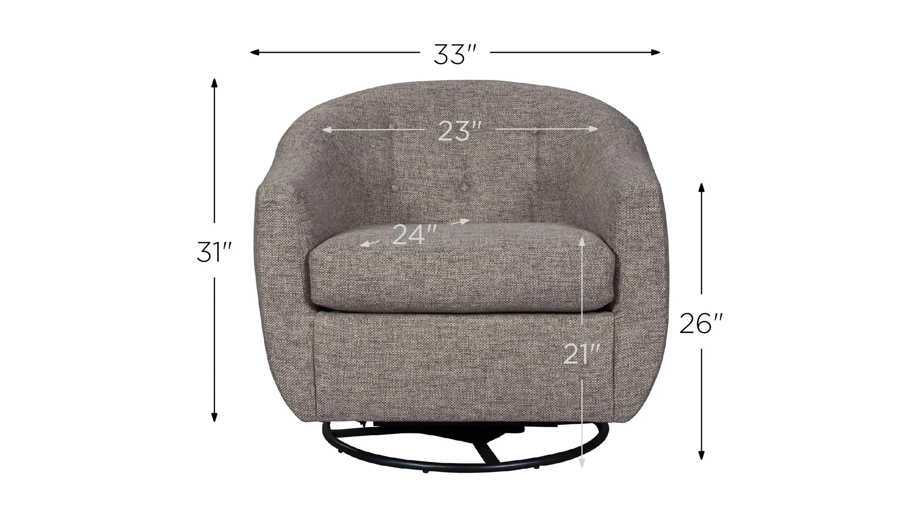 Upshur Swivel Glider Accent Chair Raymour & Flanigan