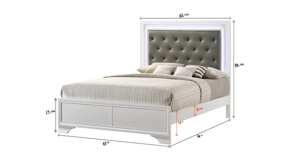 Lyssa Bed Dimensions