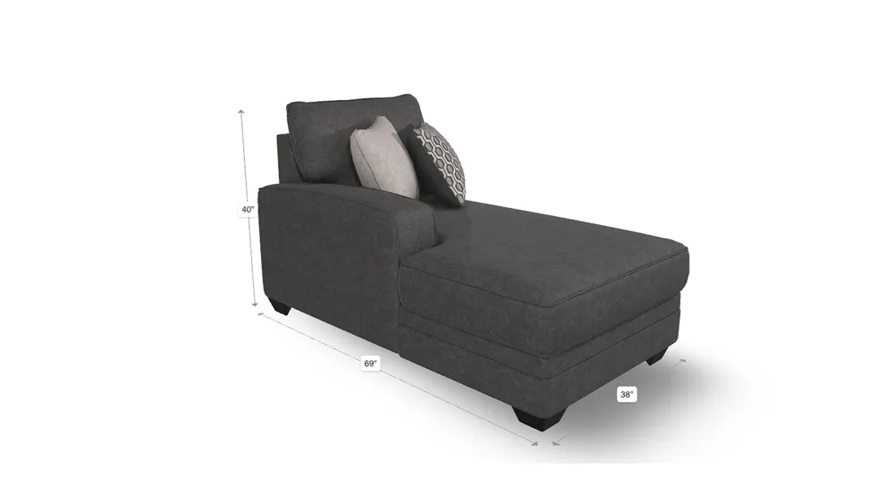 Wetzel Left Arm Facing Chaise Dimensions