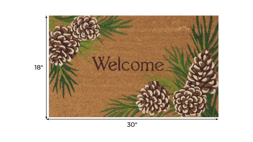 Natura Pinecone Border Mat Dimensions