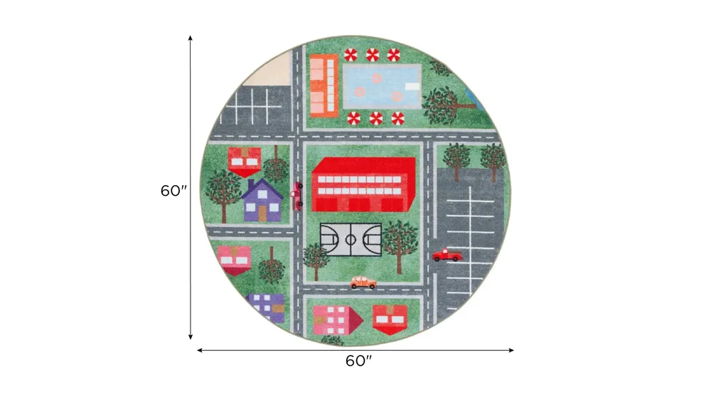 Binghamton Kids' Playhouse Rug Dimensions
