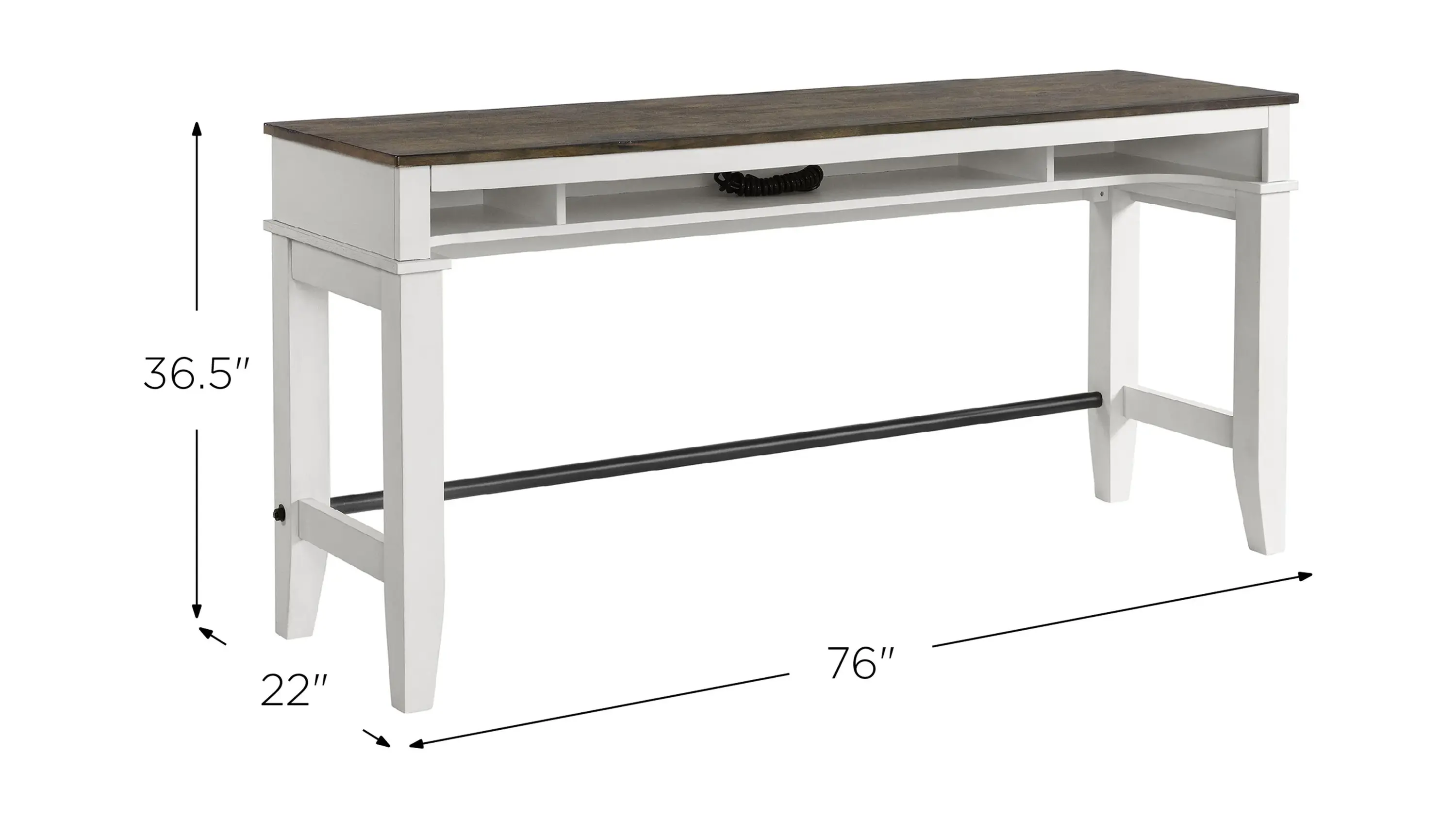 Intercon Kona Console Bar Table - Thumbnail 4