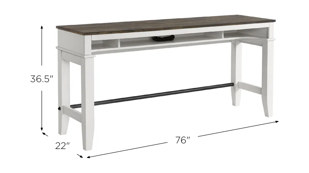 Kona Console Bar Table Dimensions