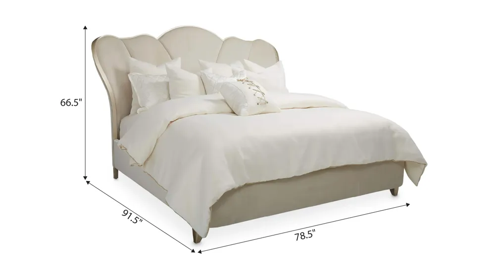 Villa Cherie Upholstered Bed Dimensions