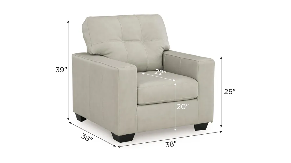 Arvell Leather Chair Dimensions