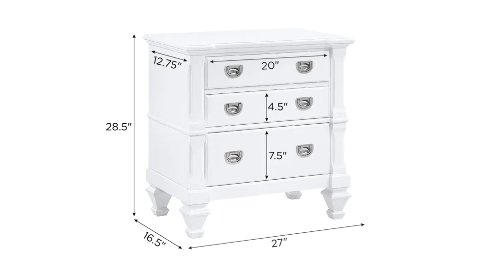 Asher Nightstand Dimensions