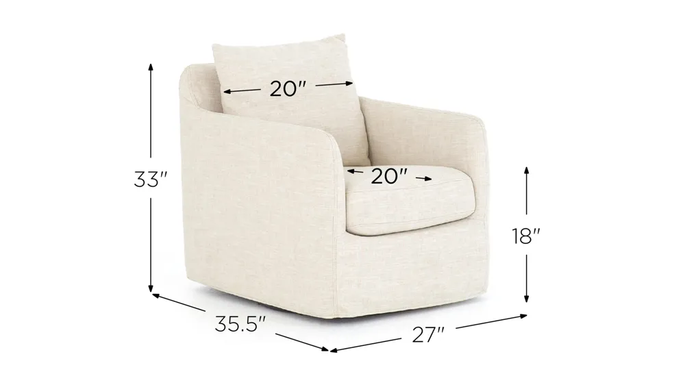 Banks Swivel Chair Dimensions