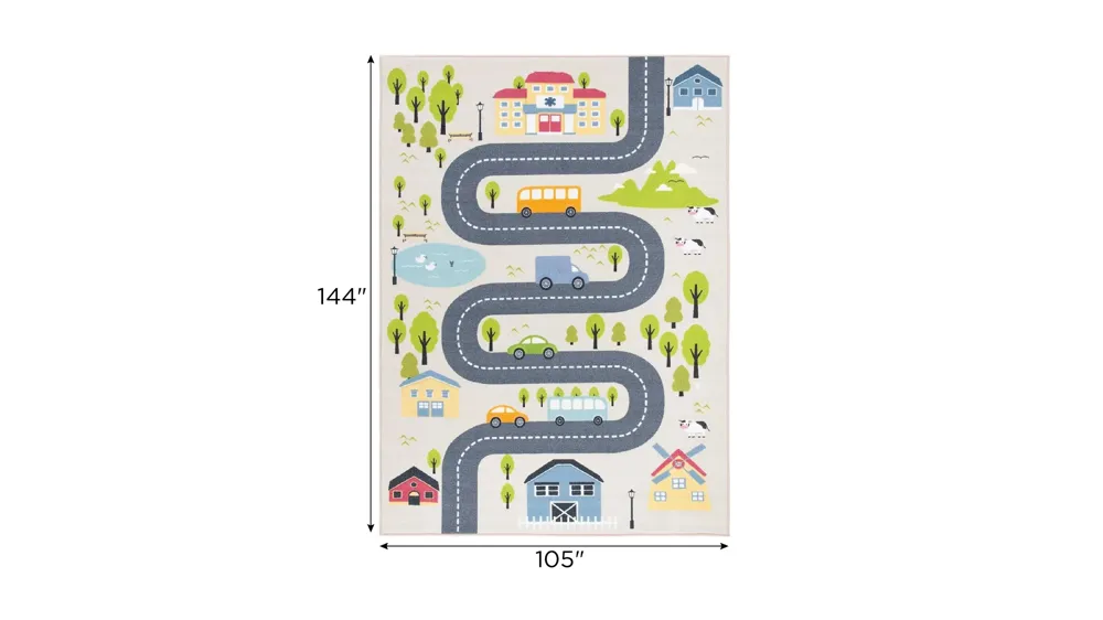 Vestal Kids' Playhouse Rug Dimensions