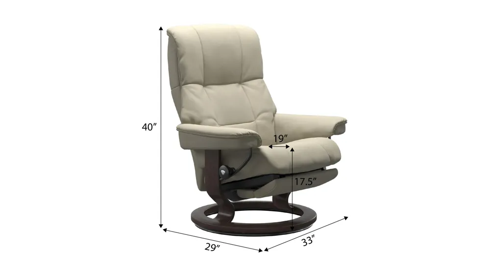 Mayfair Medium Classic Power Recliner Dimensions