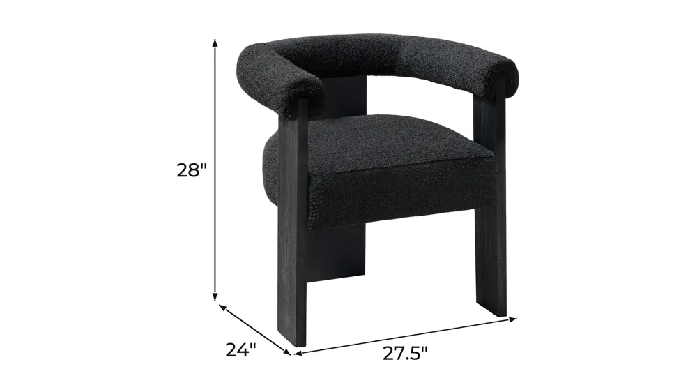 Barrel Dining Chair - Set of 2 Dimensions