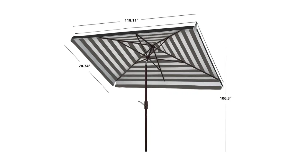 Torin Fashion Line 6.5 X 10 ft Rect Umbrella Dimensions