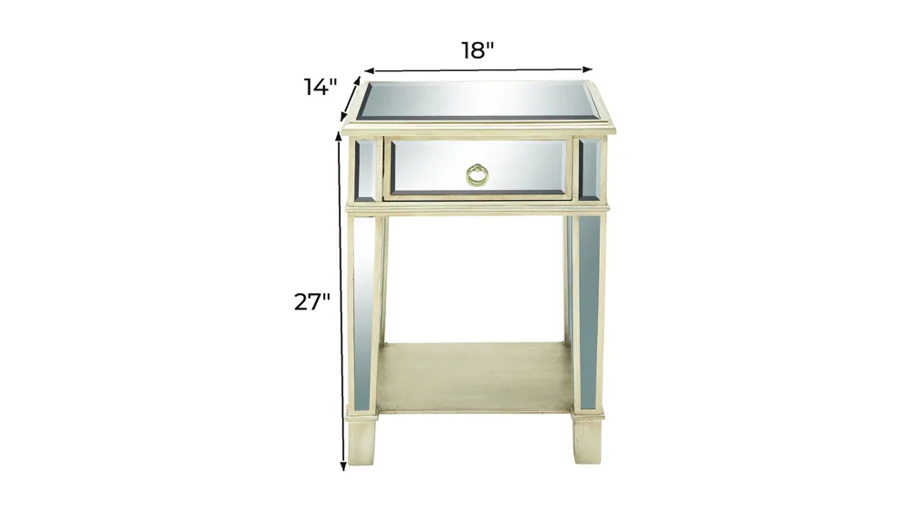 Ivy Collection Side Accent Table Dimensions
