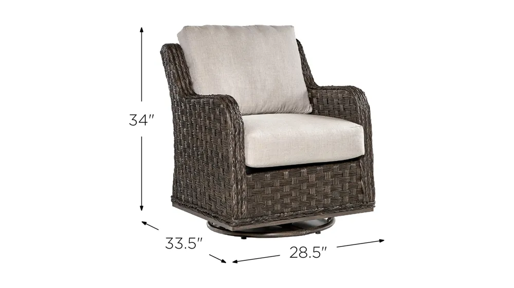 Grand Isle Dkc Outdoor Swivel Glider Dimensions