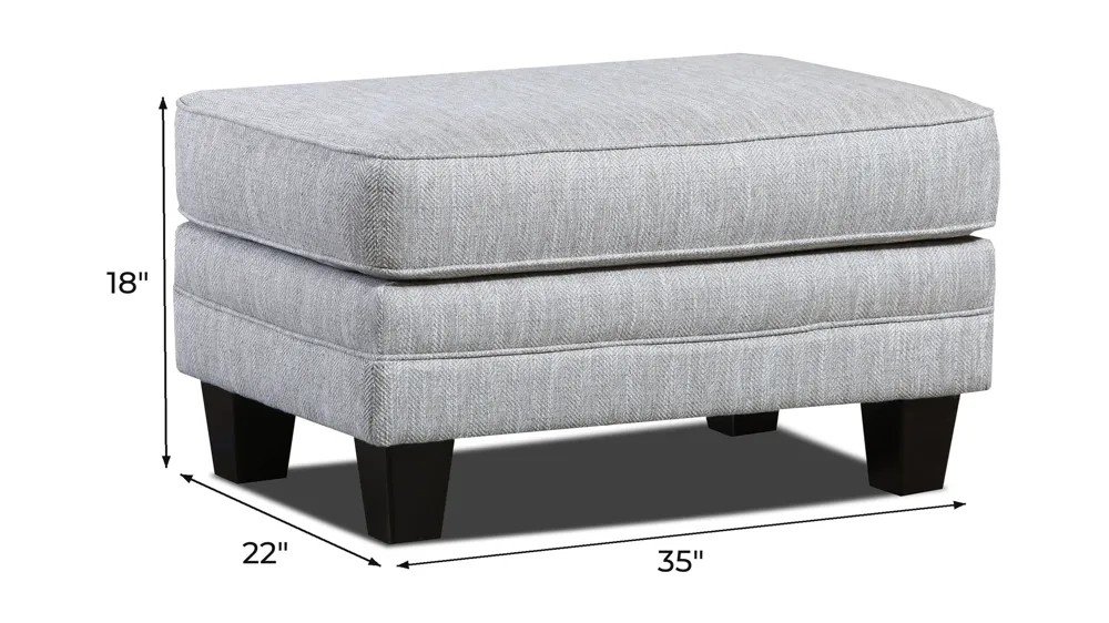 McKinley 35" Ottoman Dimensions