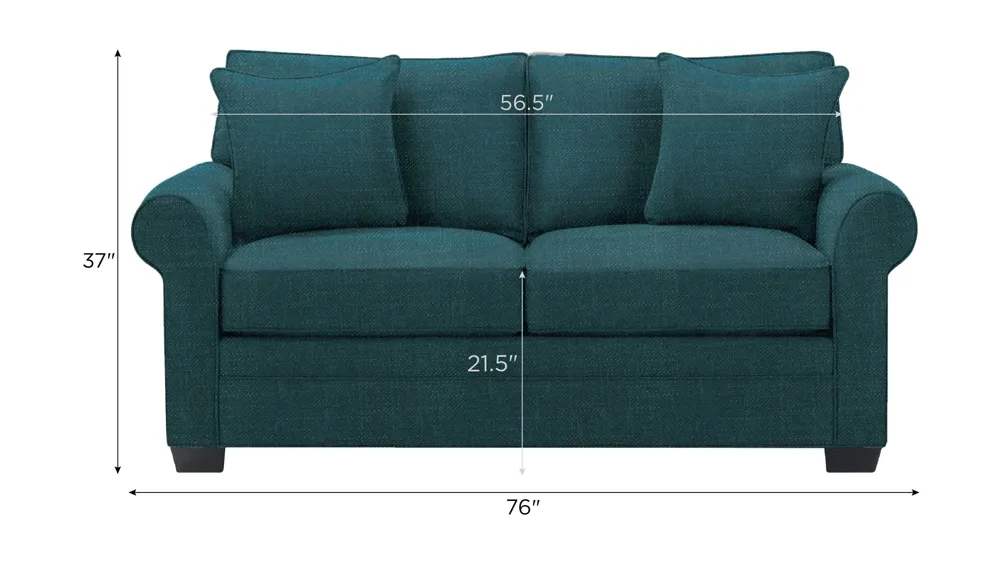 Wellsley Loveseat Dimensions