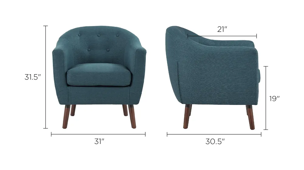 Baylor Accent Chair Dimensions