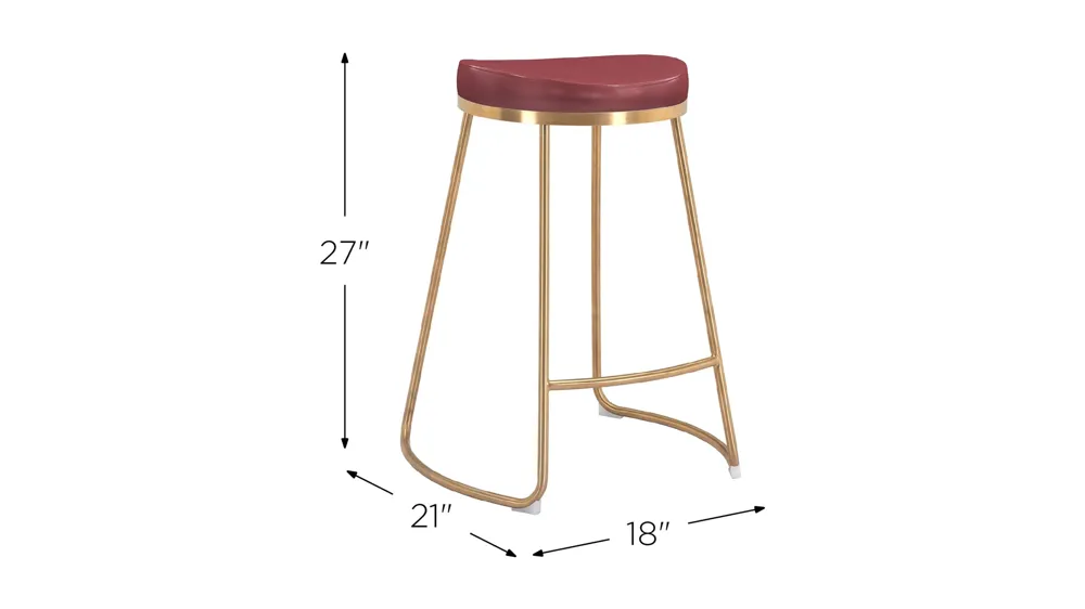 Bree Counter-Height Stool: Set of 2 Dimensions