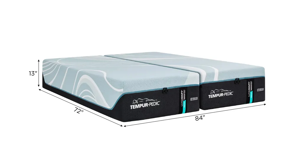 Tempur-Pedic Luxe Adapt 2.0 Medium Hybrid Mattress Dimensions