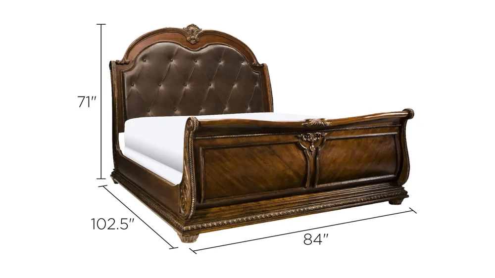 Wilshire Sleigh Bed Dimensions