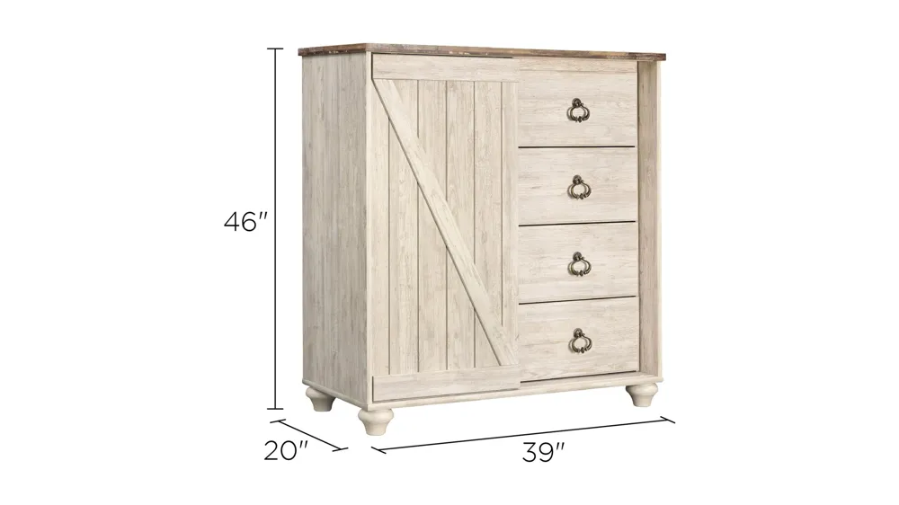 Collingwood Bedroom Armoire Dimensions