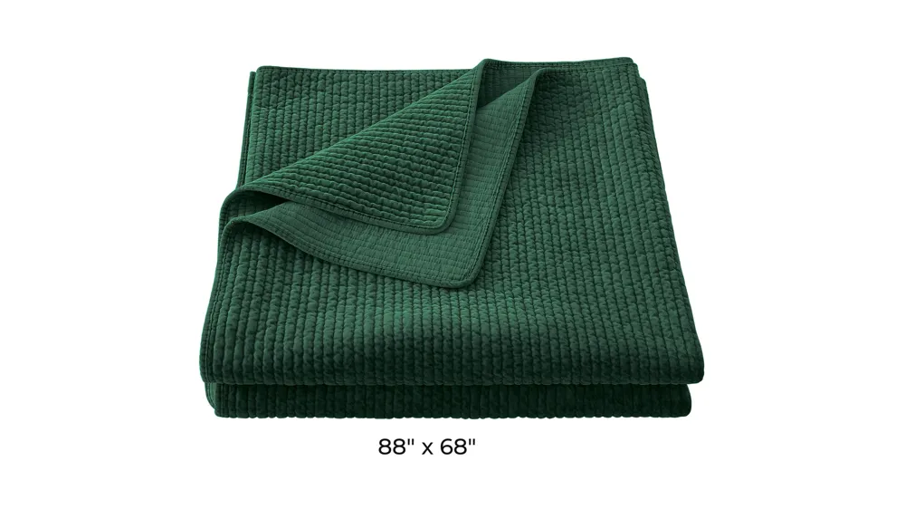 Stonewashed Cotton Velvet Quilt Dimensions
