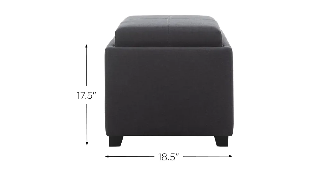 Palmer Single Tray Ottoman Dimensions