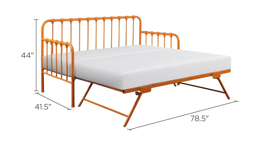 Batavia Metal Daybed With Trundle Dimensions