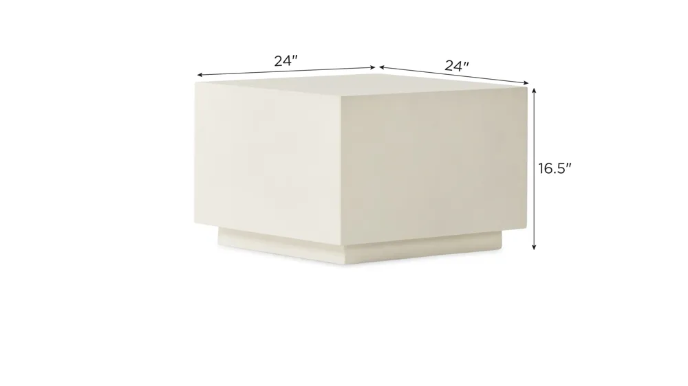 Parish Concrete Cube Table Dimensions