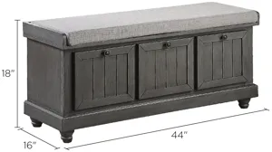 Hakea Upholstered Storage Bench