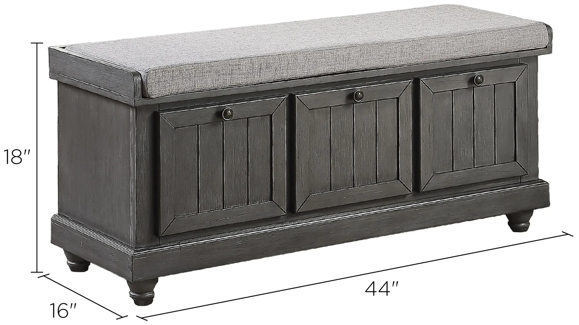 Hakea Upholstered Storage Bench