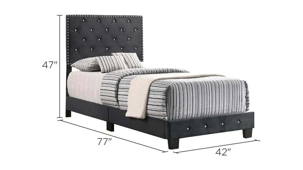 Suffolk Upholstered Panel Bed Dimensions