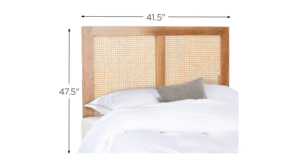 Vienna Cane Mounted Headboard Dimensions