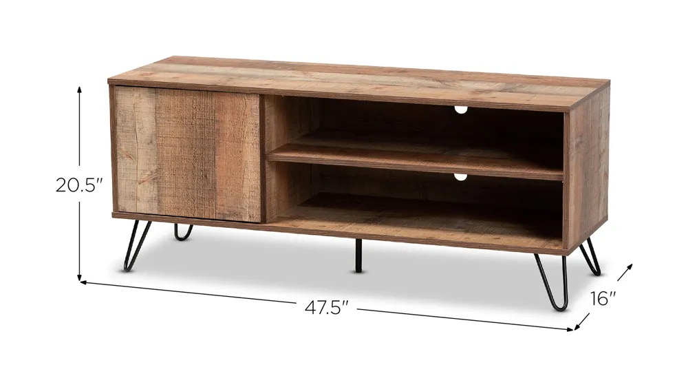 Iver 1-Door TV Stand Dimensions