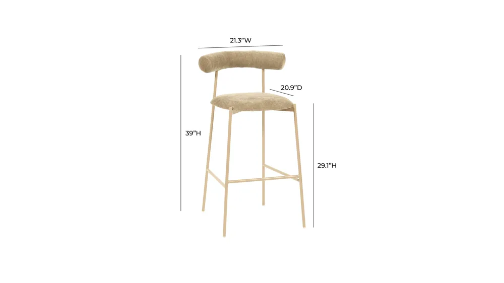 Liliana Bar Stool Dimensions