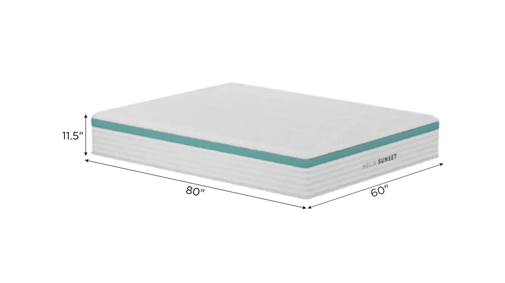 Helix Sunset Mattress Dimensions