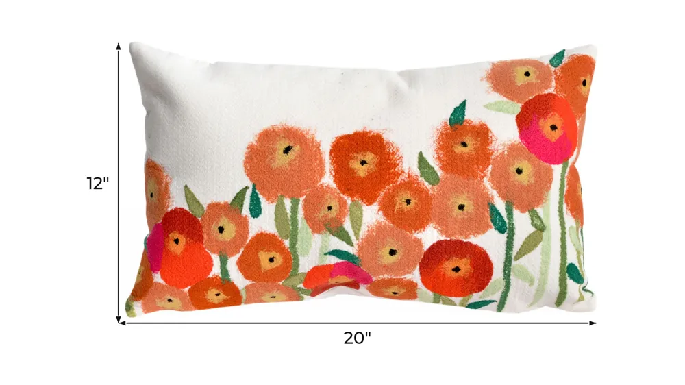 Liora Manne Visions III Poppies Pillow Dimensions