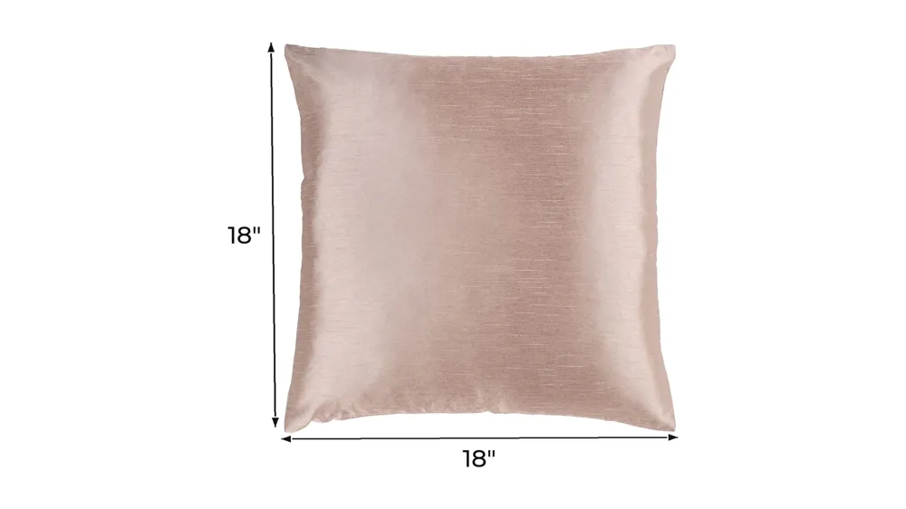Solid Luxe 18" Throw Pillow Dimensions