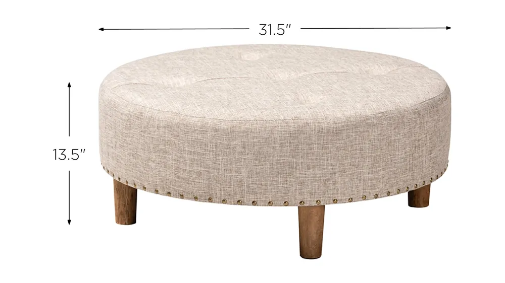 Vinet Cocktail Ottoman Dimensions