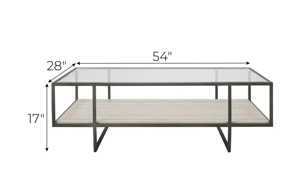 Allie Cocktail Table Dimensions