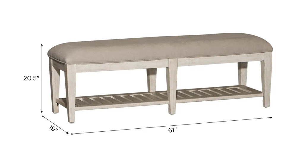 Magnolia Park Bed Bench Dimensions