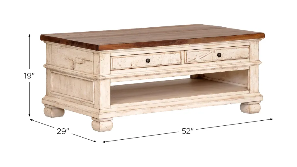 Belmont Rectangular Coffee Table Dimensions