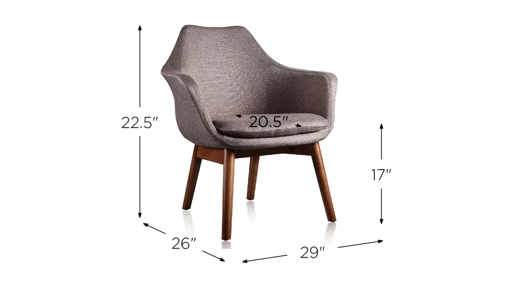Cronkite Accent Chair (Set of 2) Dimensions