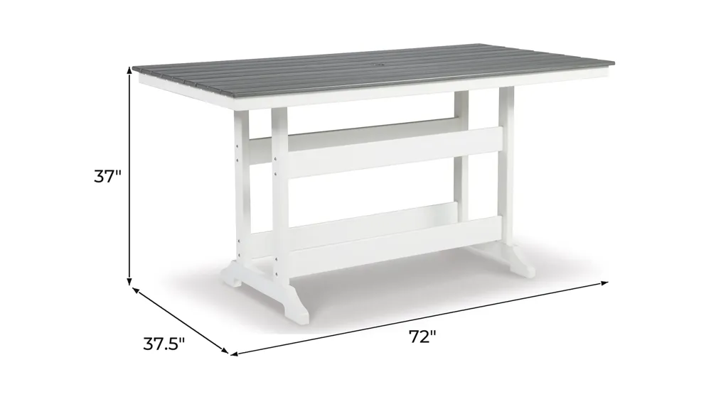 Transville Outdoor Counter Height Table Dimensions