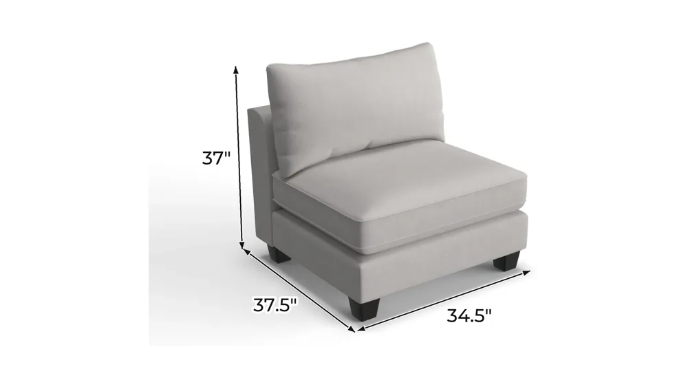 Daine Armless Chair Dimensions