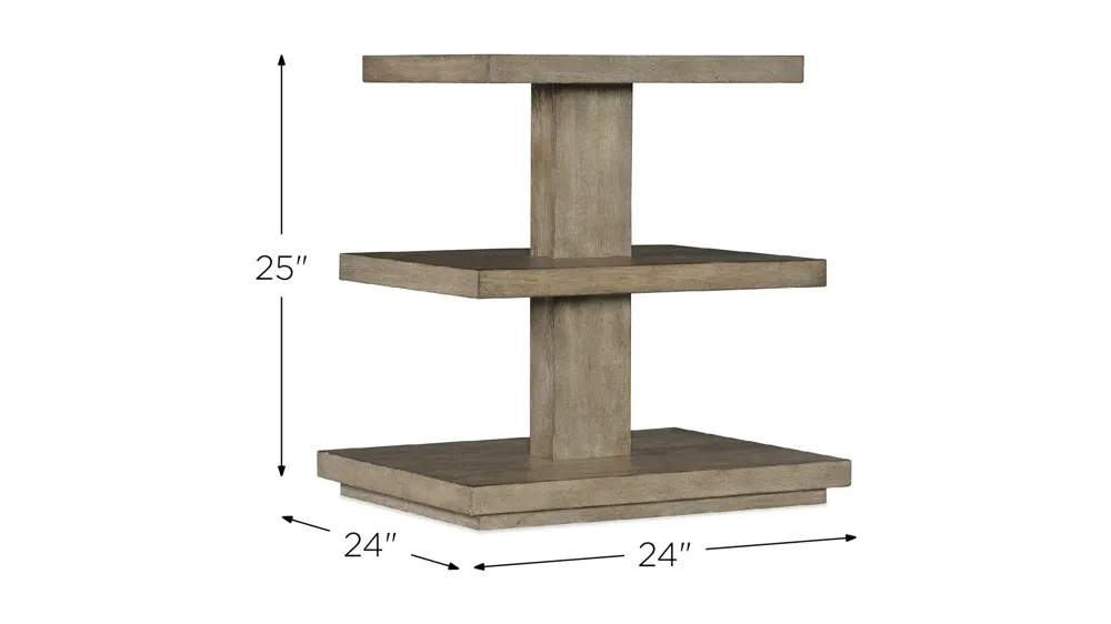 Commerce & Market Tiered Table Dimensions